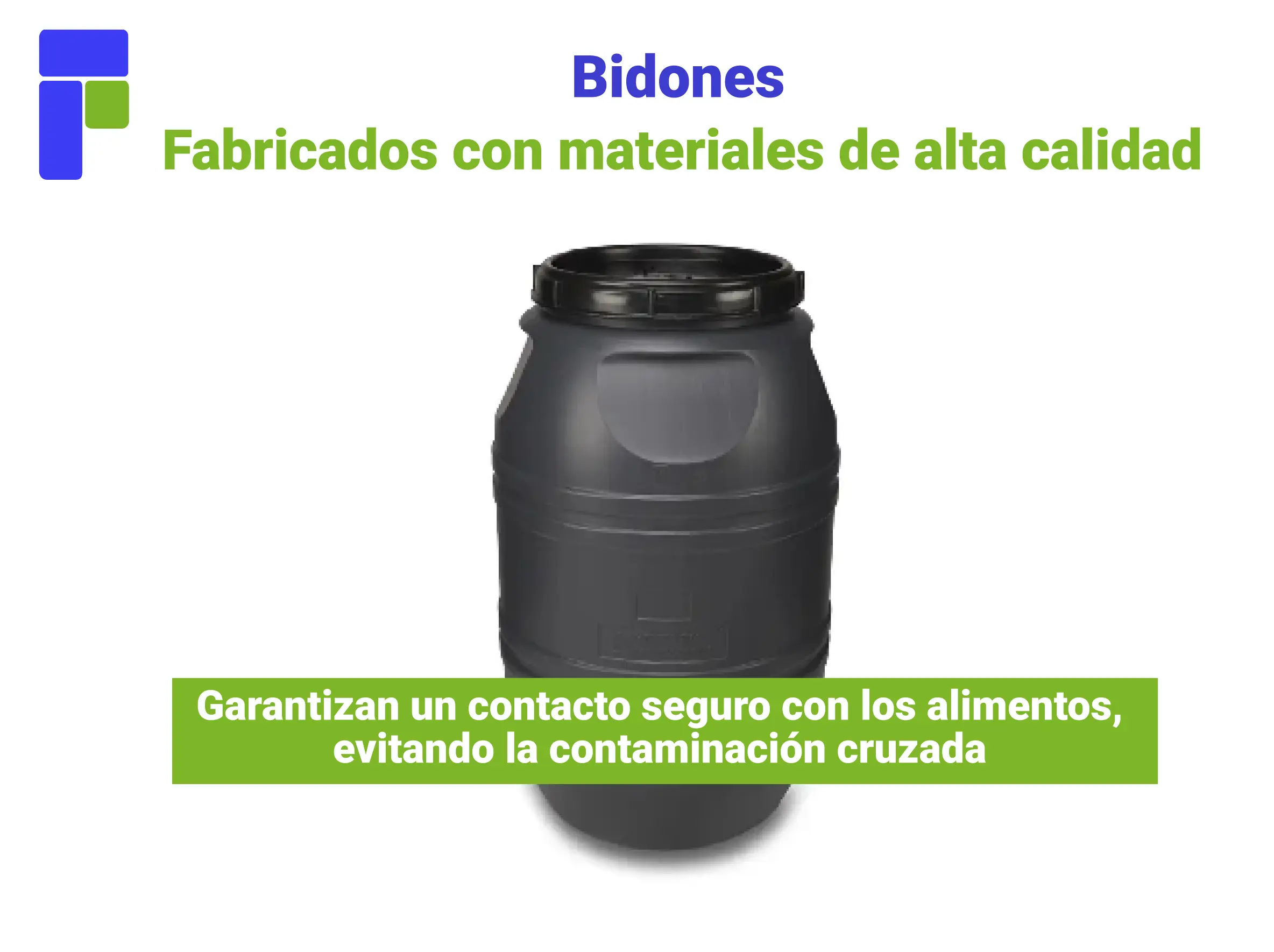 Los bidones de plástico, elemento esencial en la industria alimentaria